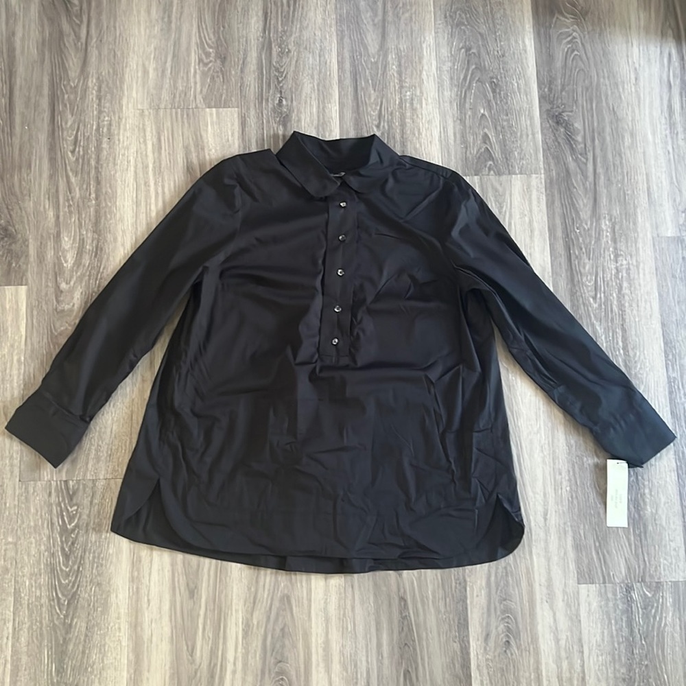 Estelle and Finn Black Peter Pan Tunic